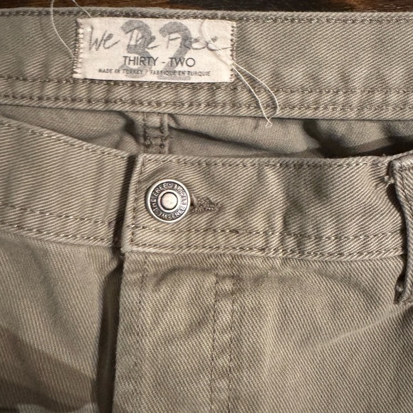 We the Free distressed jeans soft sage green size 32 - Picture 3 of 5